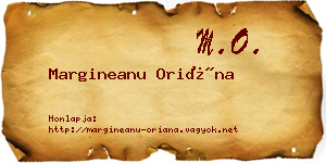Margineanu Oriána névjegykártya